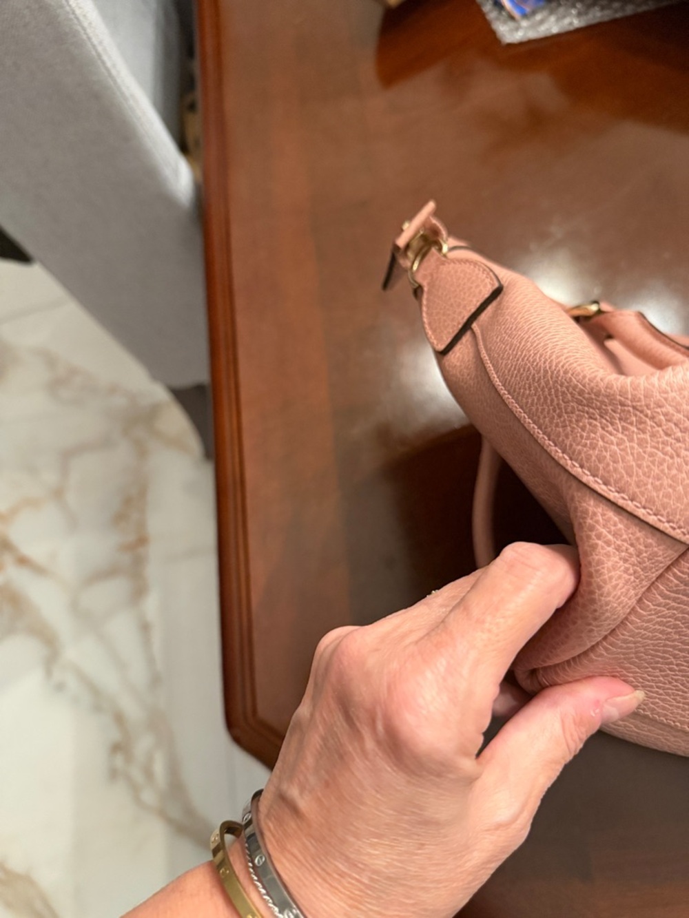 Gucci Pink Leather Hobo Bag - Picture 10 of 12